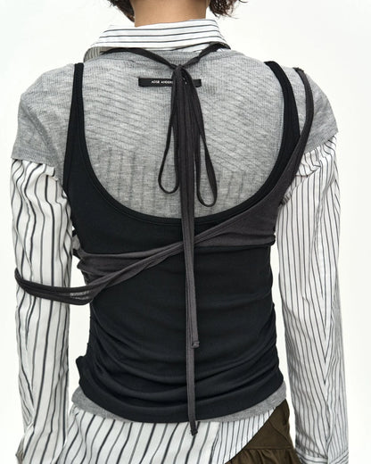 T-shirt Upside-Down Grey & Black