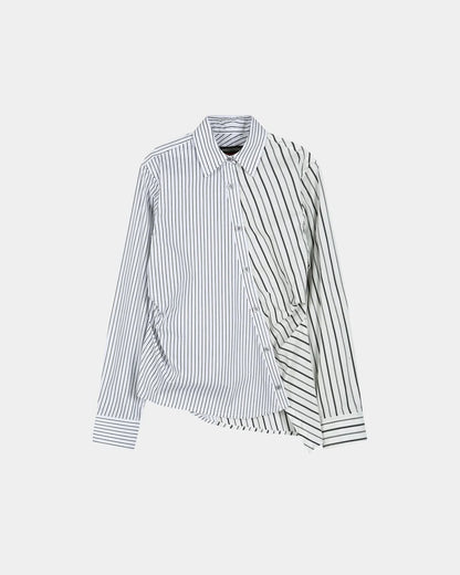 Shirt Noa Twist Striped White