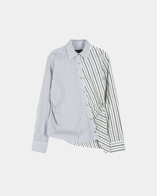 Shirt Noa Twist Striped White