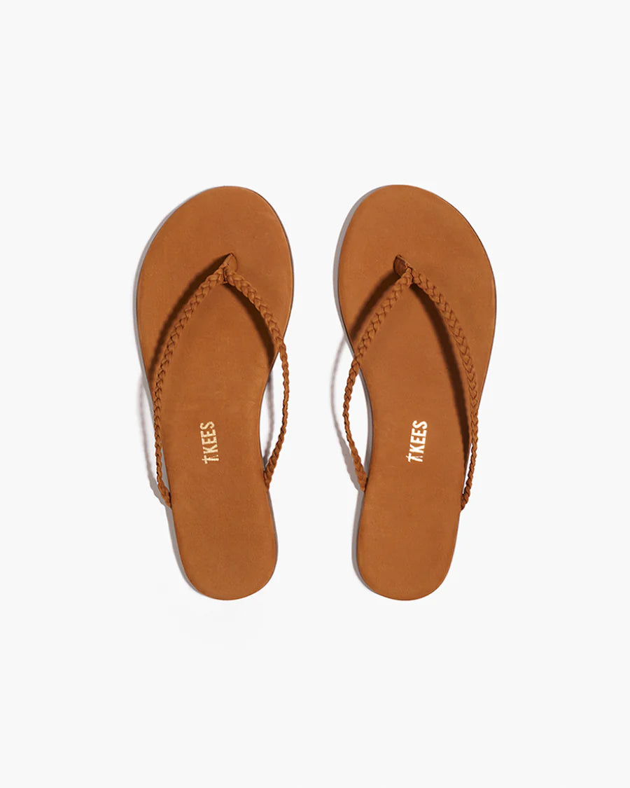 Flip Flops Lily Braid Camel