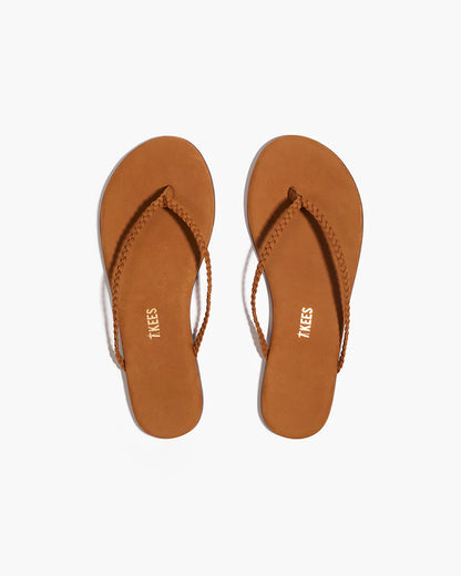 Flip Flops Lily Braid Camel