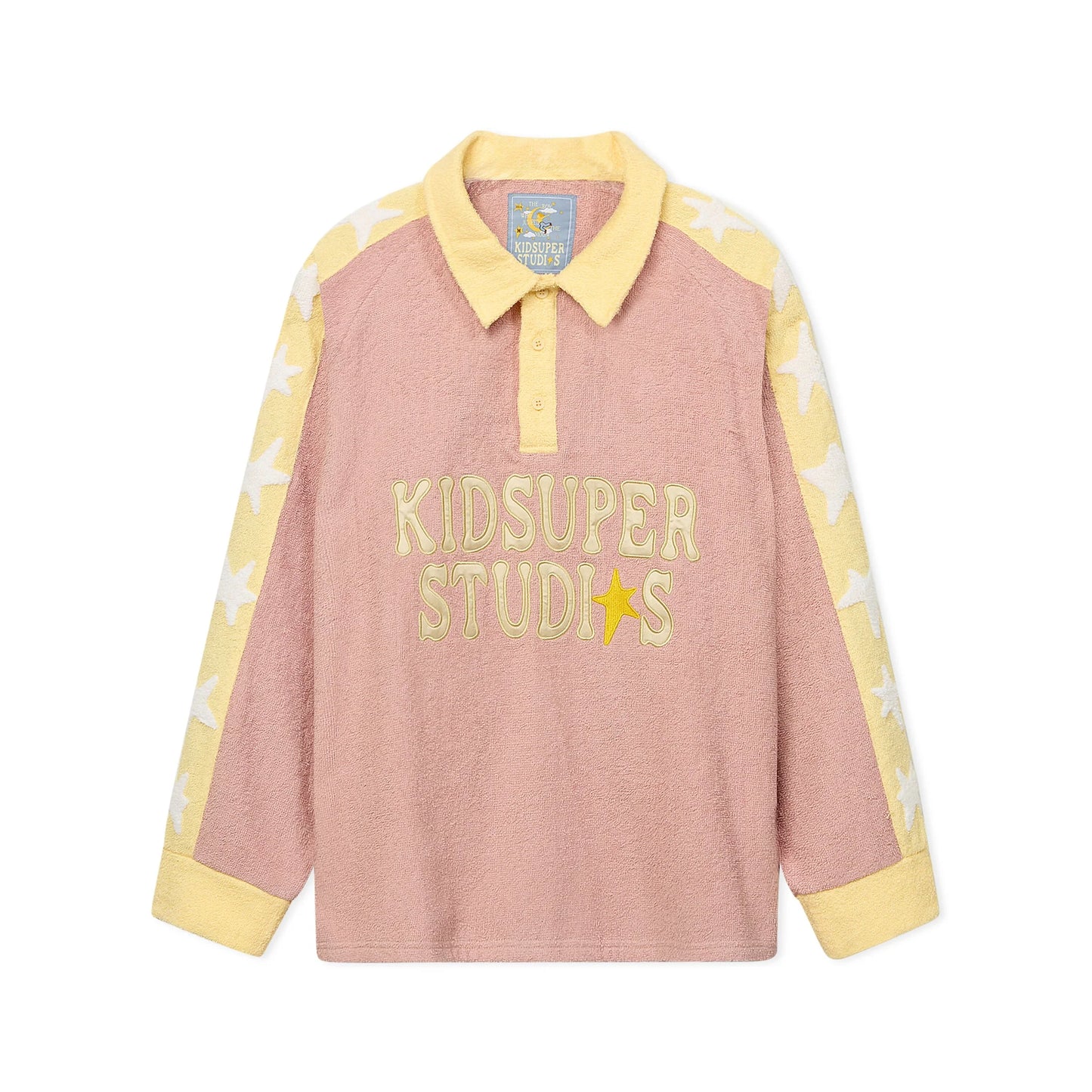 Shirt Rugby Terrycloth Star Pink