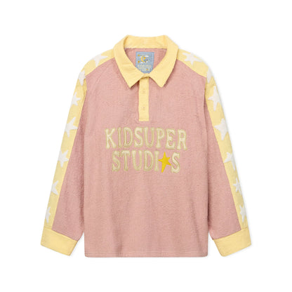 Shirt Rugby Terrycloth Star Pink