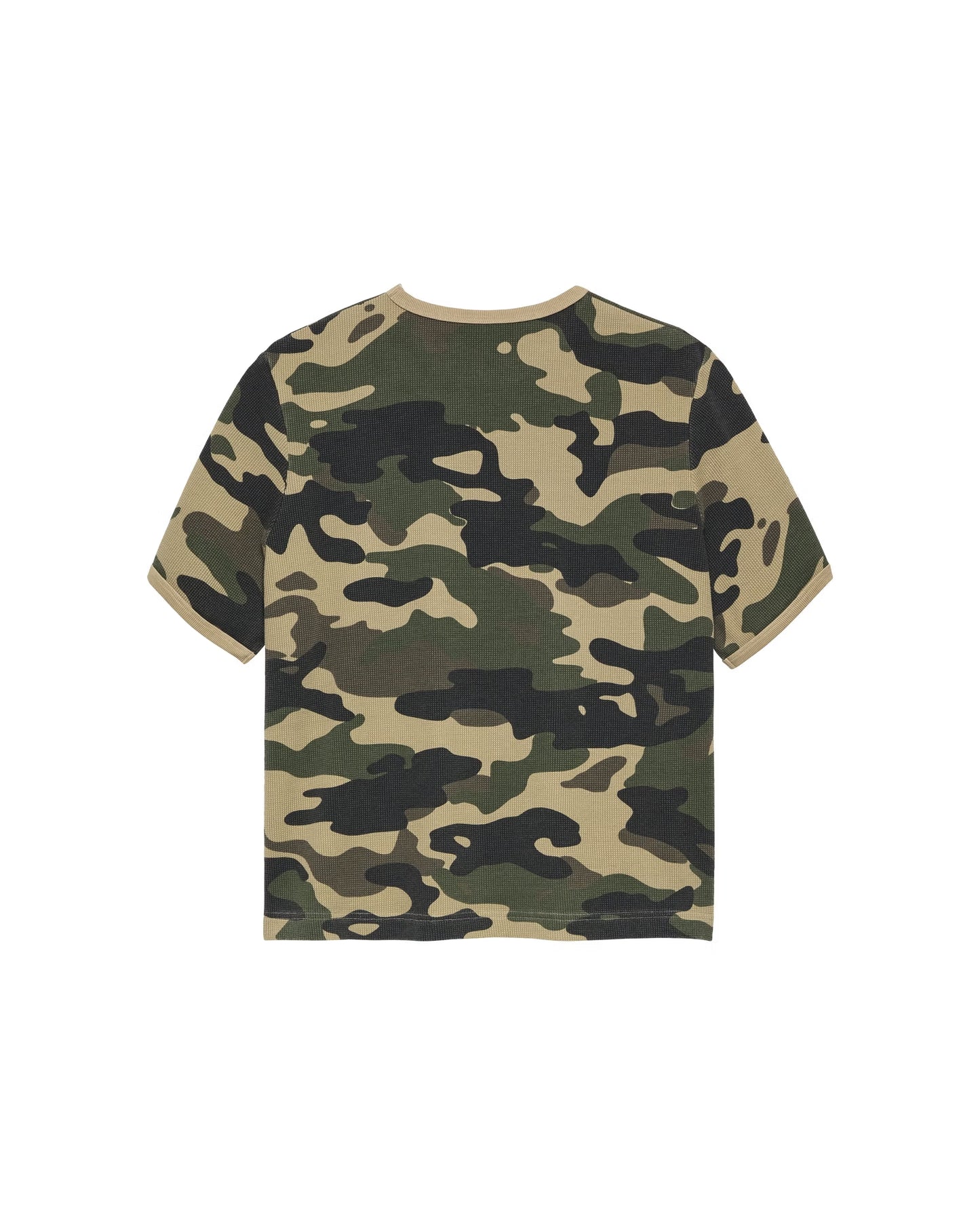 T-shirt Waffle Camo Green