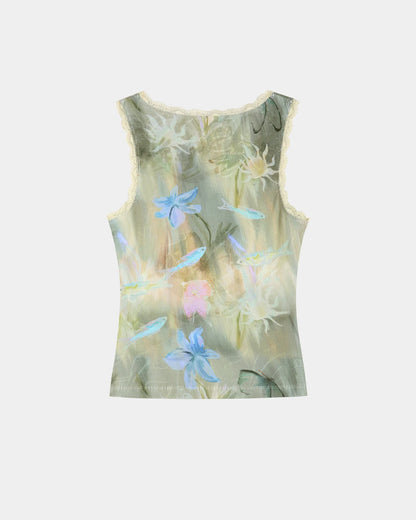 Tank Top Fish & Butterfly Multi