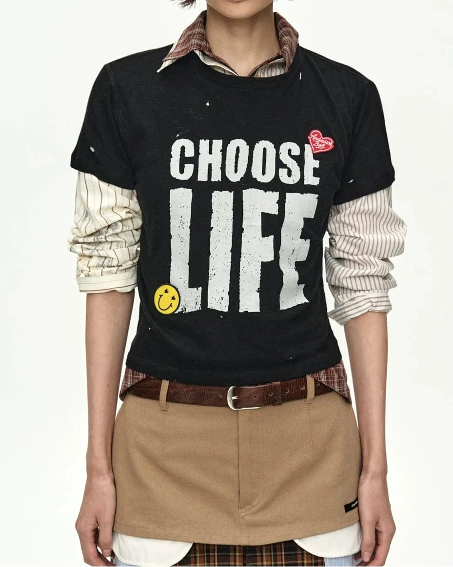 Shirt Necklace & Choker Beige