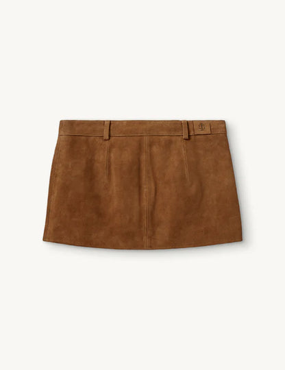 Skirt Suede Mini Acorn Brown
