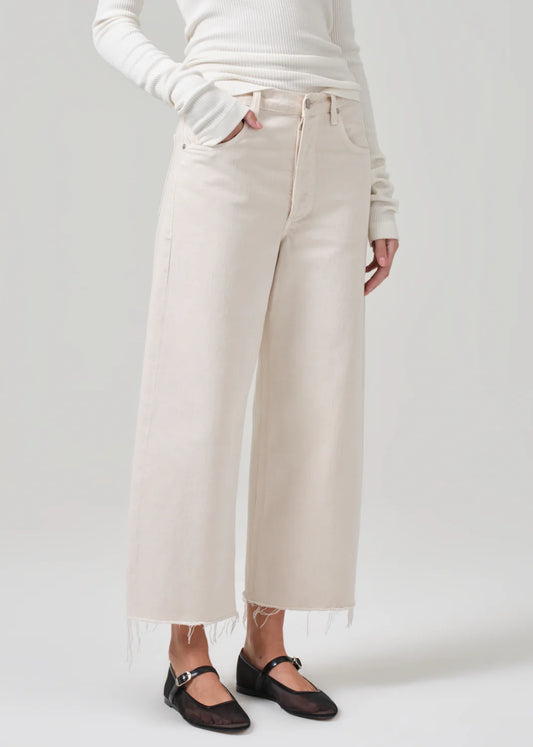 Jeans Ayla Raw Hem Crop Almondette