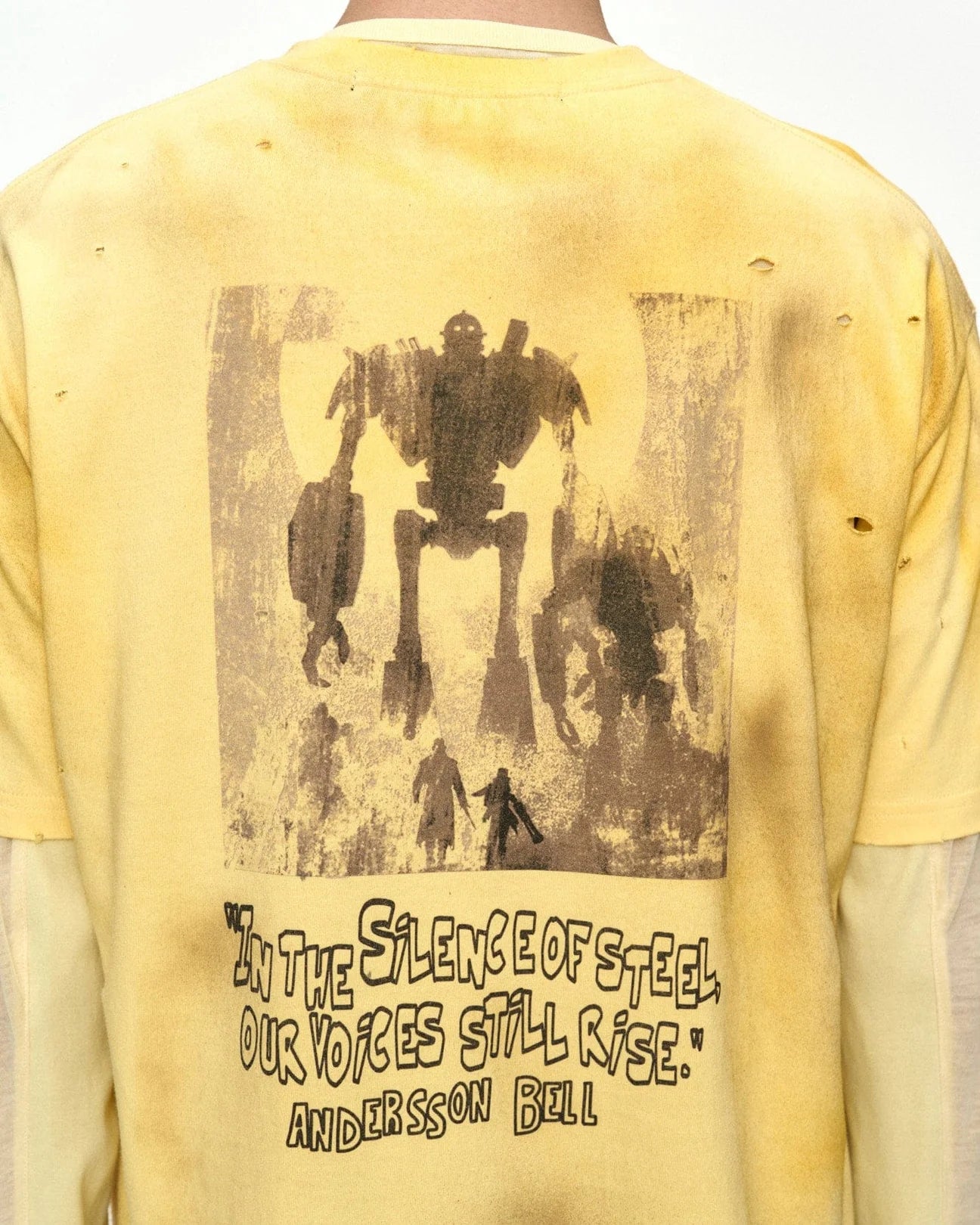 T-shirt Alien Machinery Yellow