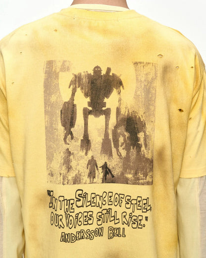 T-shirt Alien Machinery Yellow
