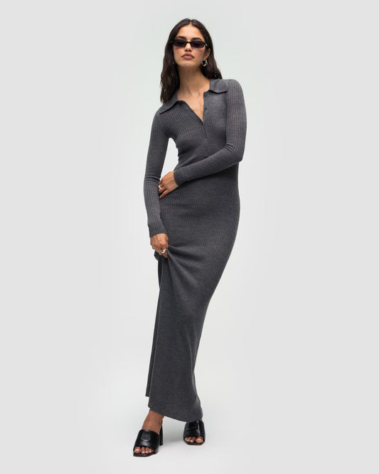 Dress Romi Gray Melange