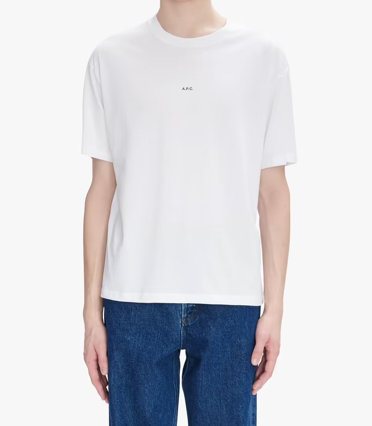 T-shirt Boxy Micro Logo Men White