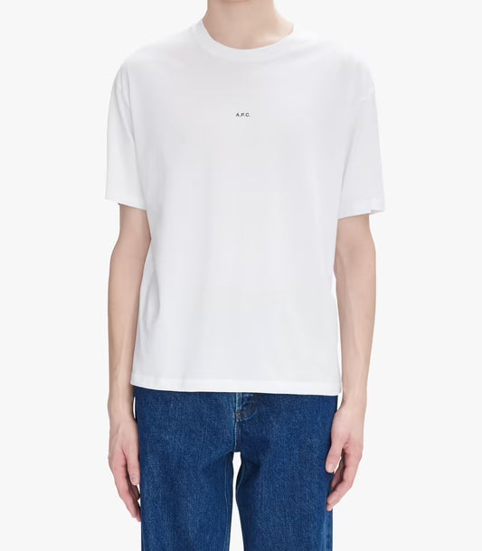 T-shirt Boxy Micro Logo Men White