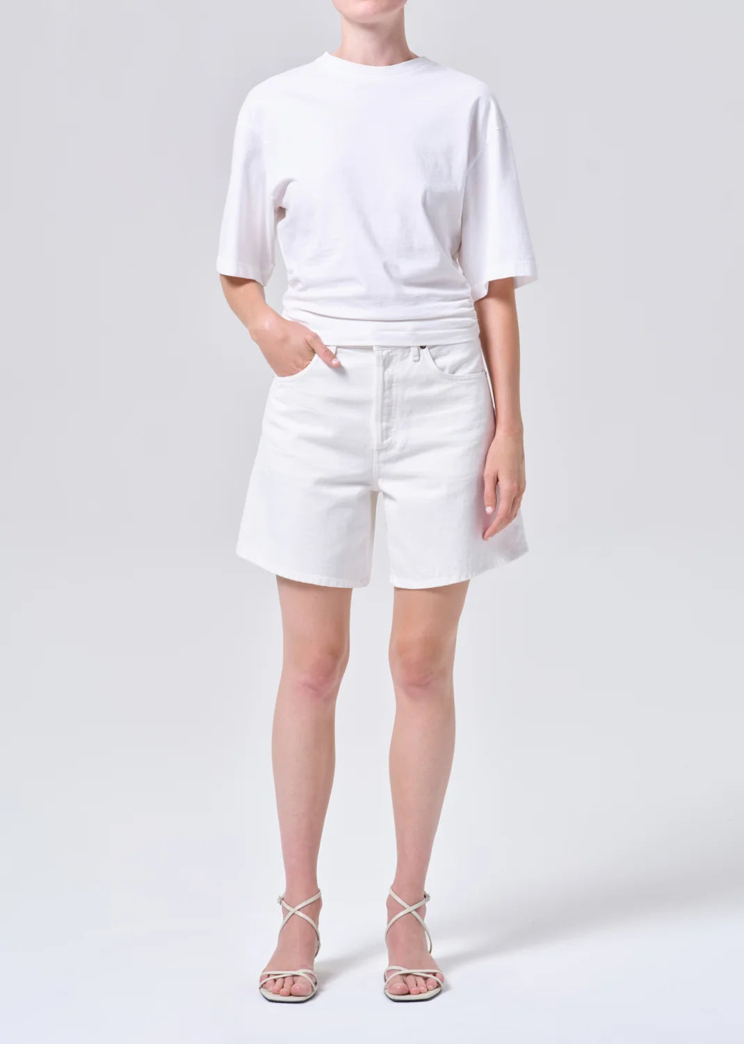 Shorts Dame Eggshell White