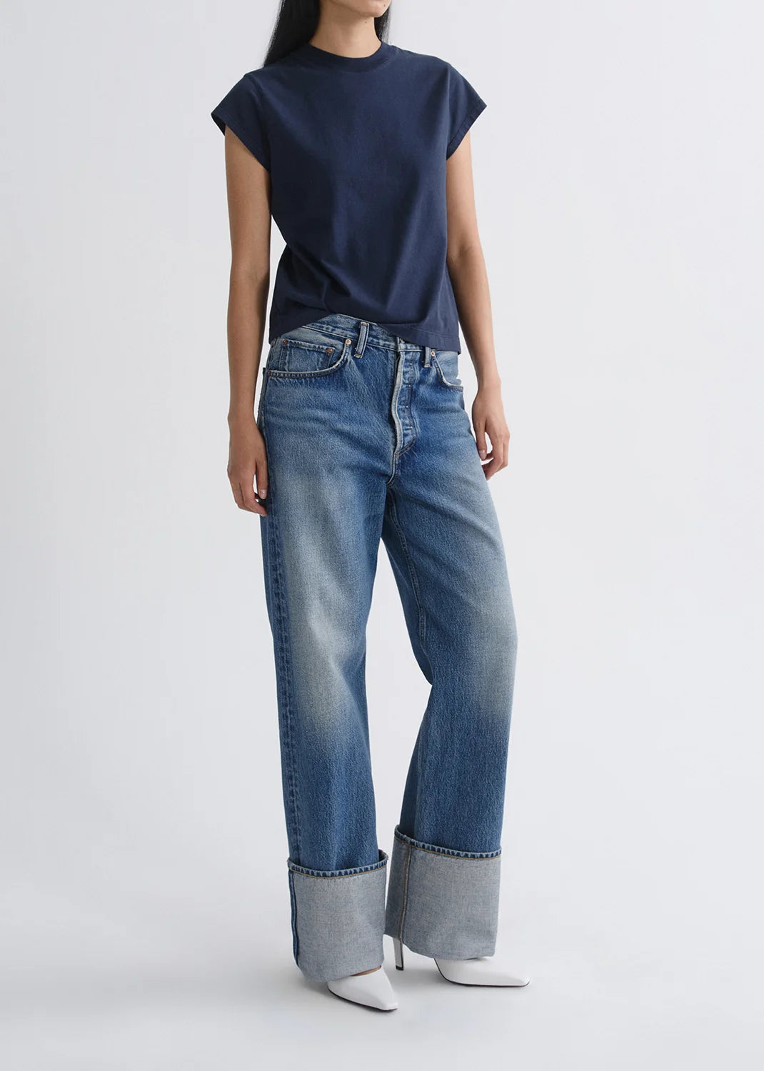 Jeans Big Cuff Blue