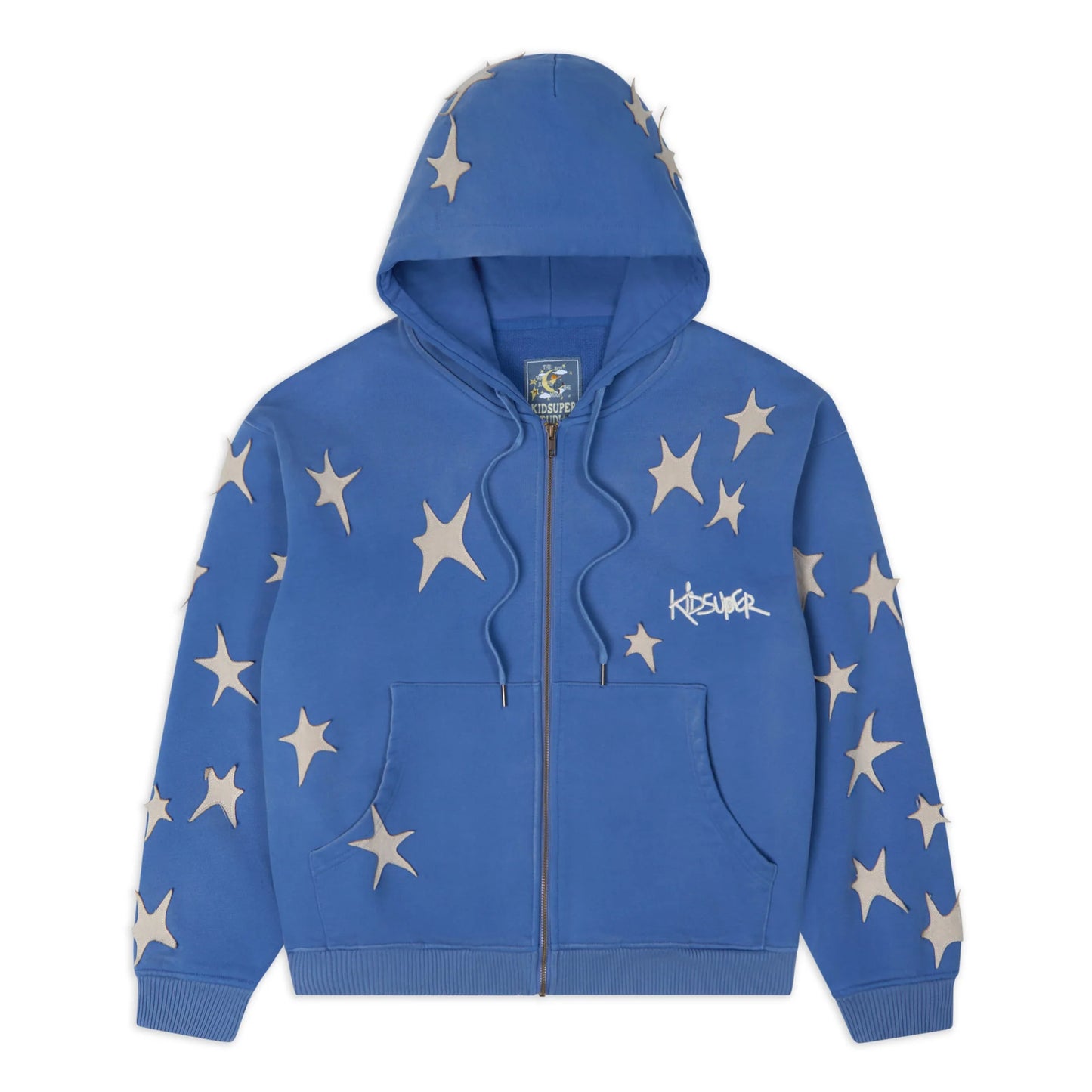 Hoodie Star Patchwork Blue