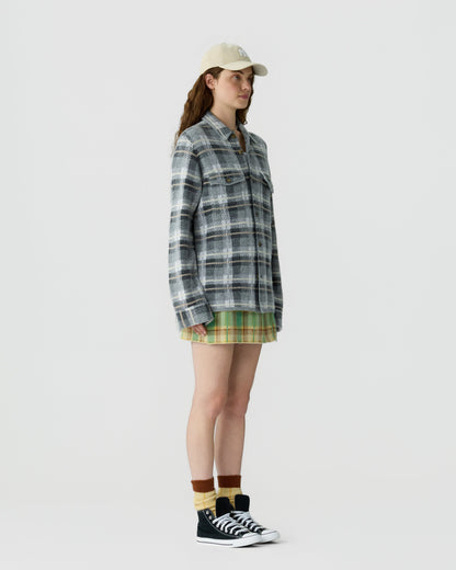 Shirt Plaid Work Heather Grey