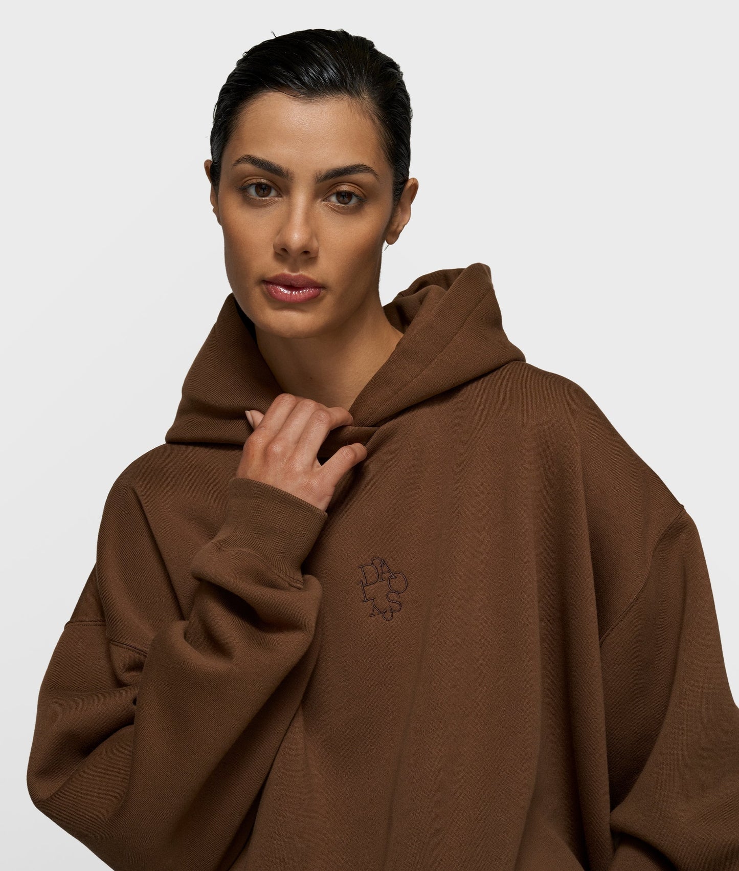 Hoodie Statement Truffle Brown