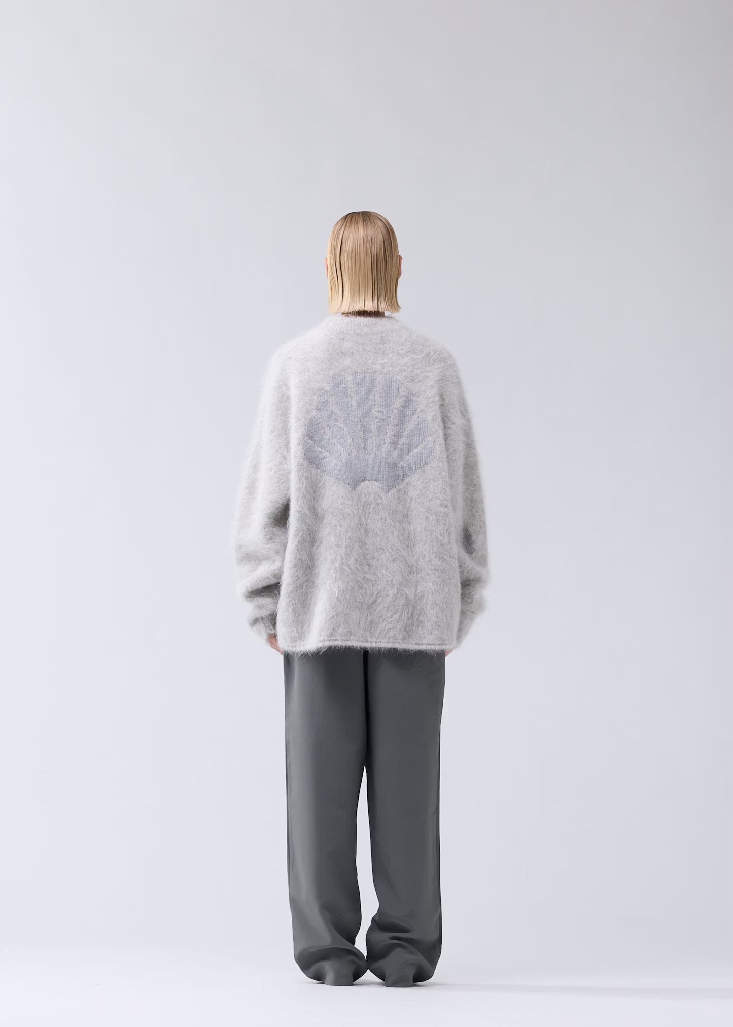 Sweater Alpaca Blend Crewneck Grey