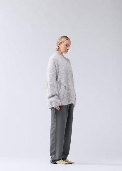 Sweater Alpaca Blend Crewneck Grey