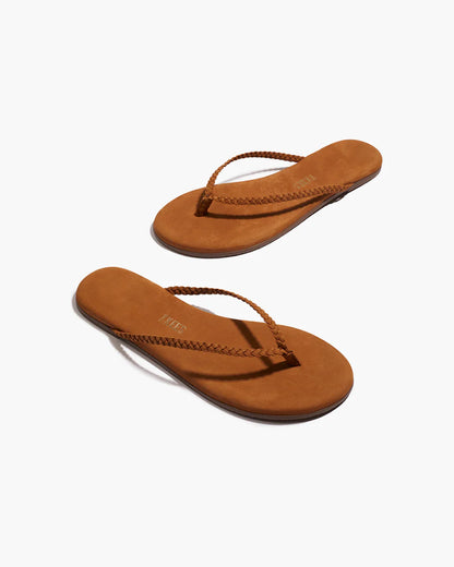 Flip Flops Lily Braid Camel