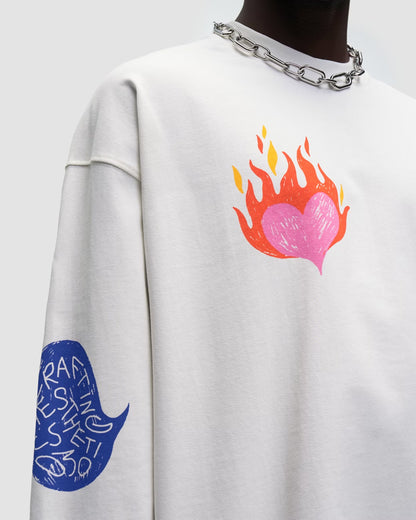 T-shirt Yuma Longsleeve Blanc