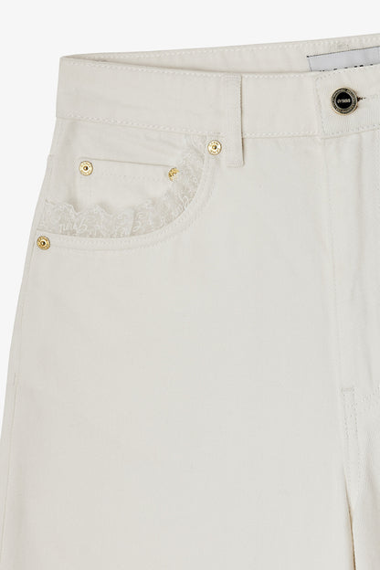 Jeans Lari Straight White