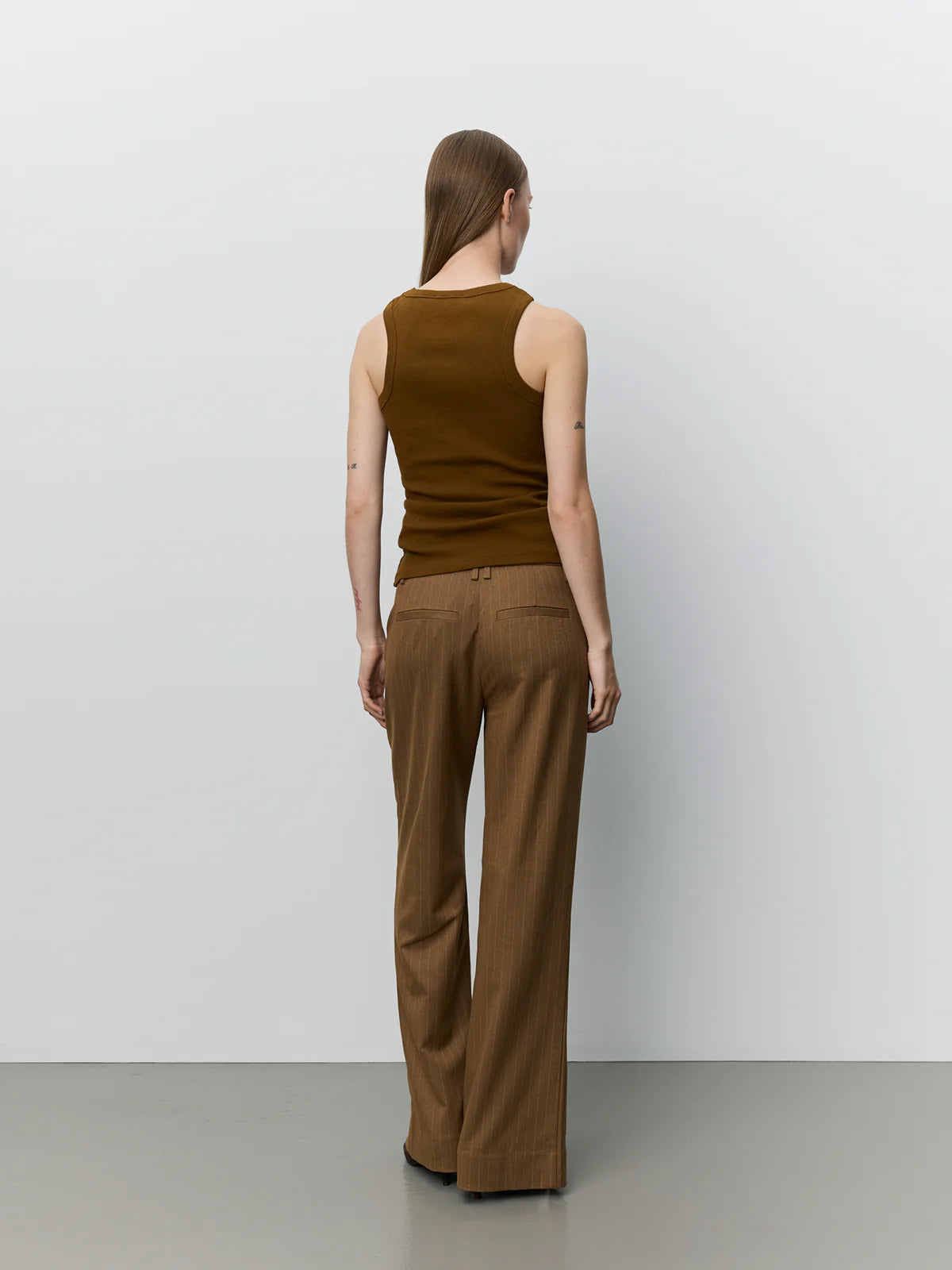 Pants Amila Pinstripe Brown