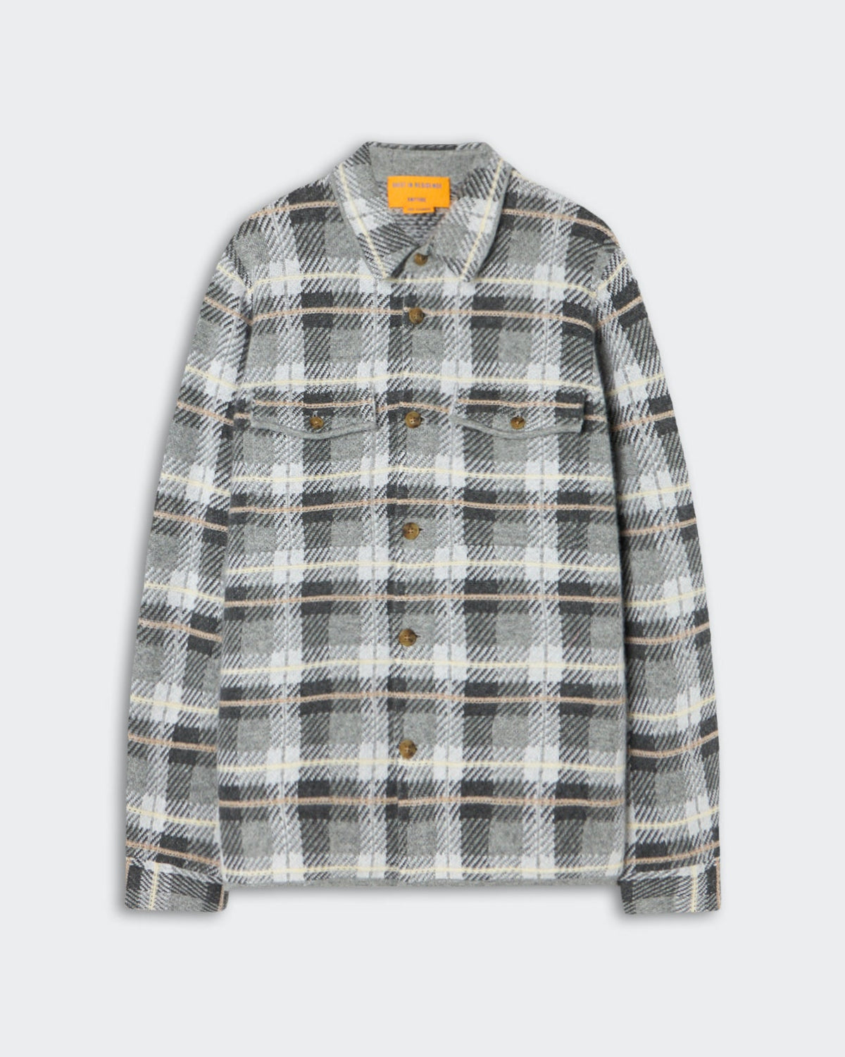 Shirt Plaid Work Heather Grey