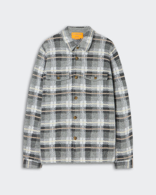 Shirt Plaid Work Heather Grey