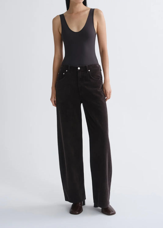 Jeans Low Curve Corduroy Brown