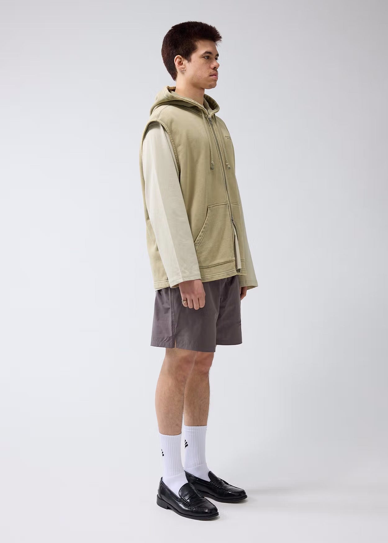 Hoodie Sleeveless Dune