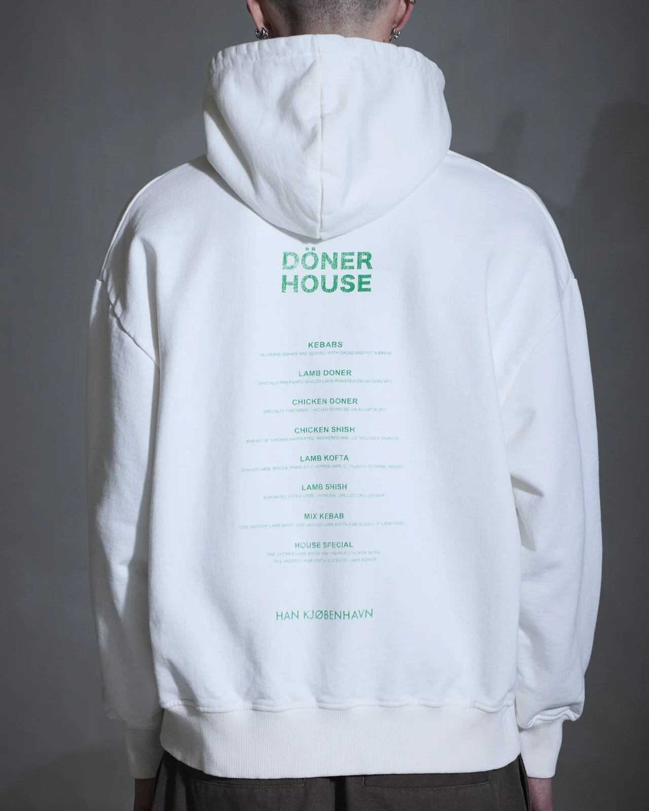 Mikina Döner House bílá