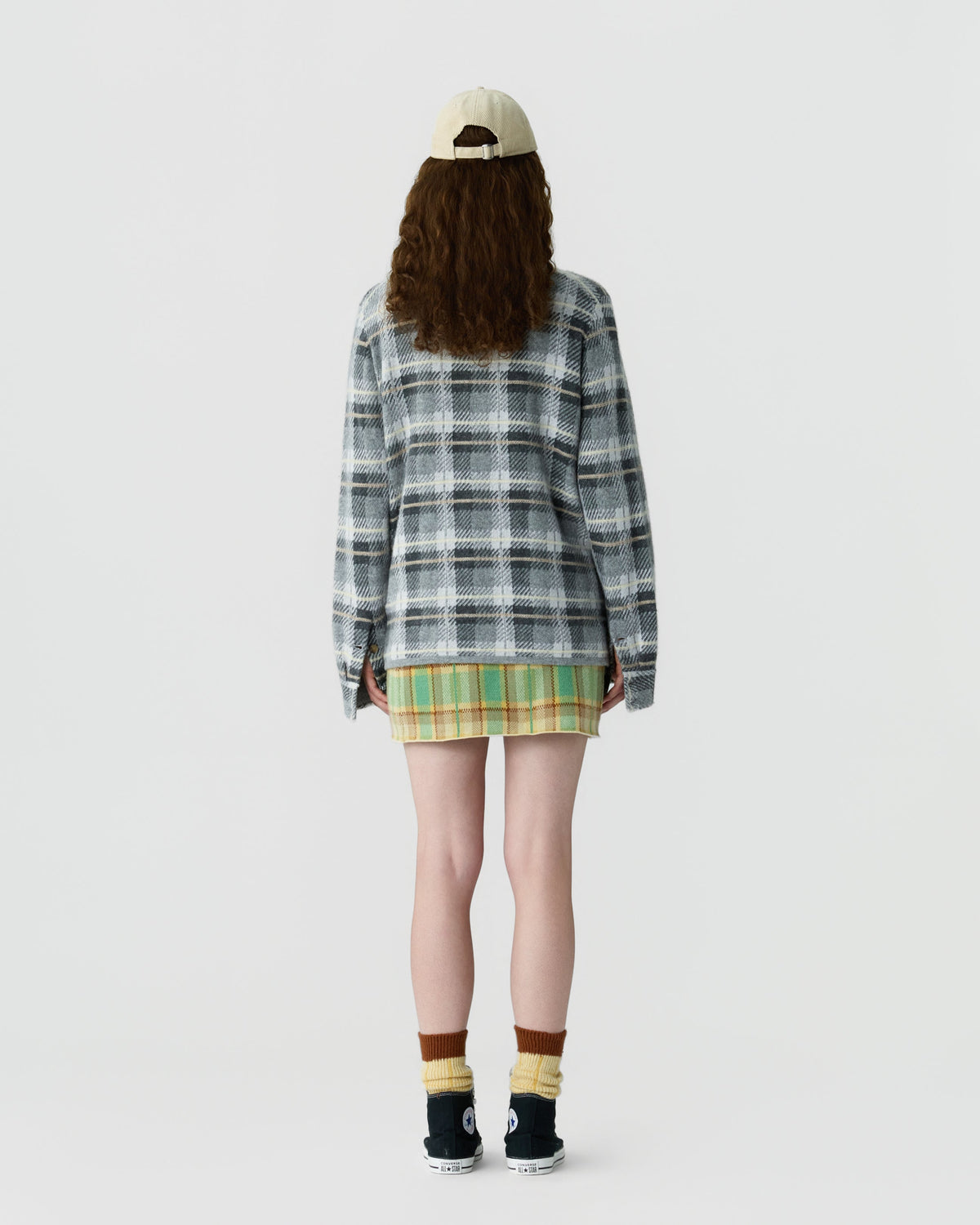 Shirt Plaid Work Heather Grey