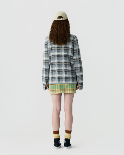 Shirt Plaid Work Heather Grey