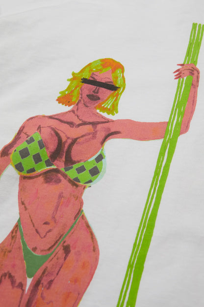 T-shirt Lap Dance Longsleeve White