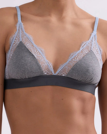 Bralette Love Lace Grey