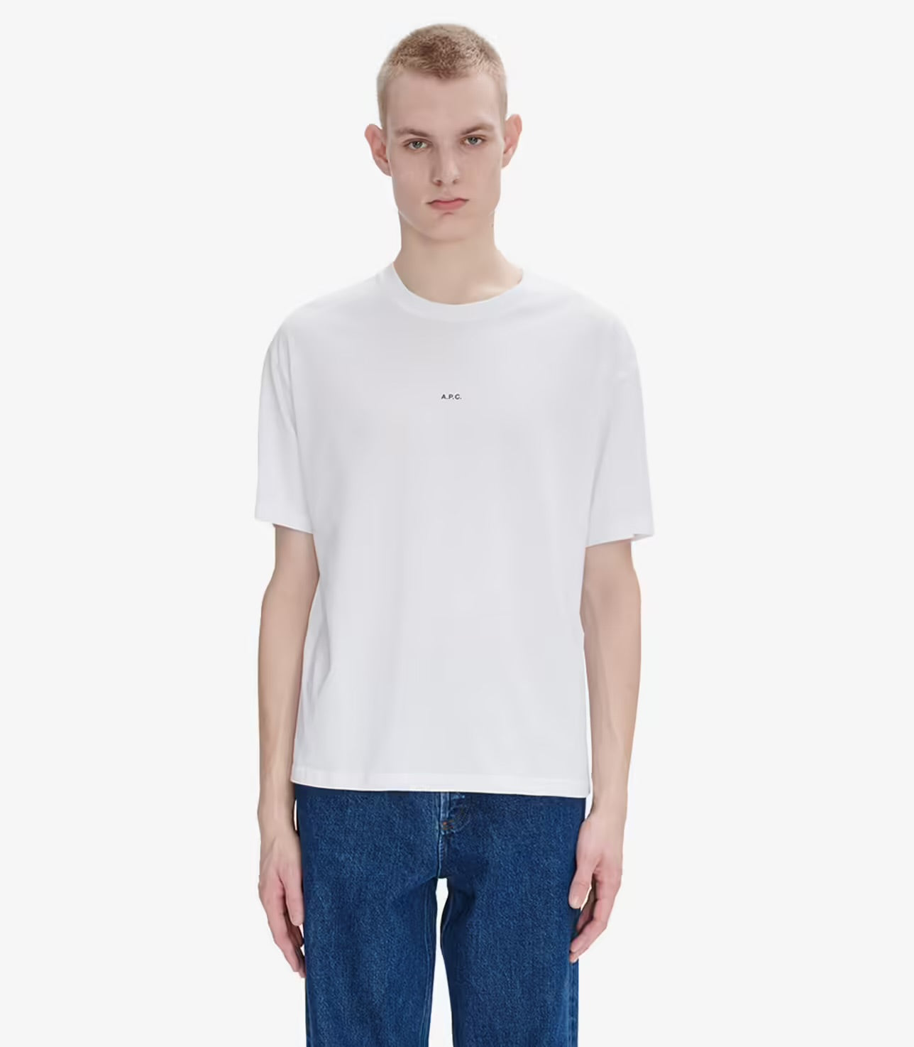 T-shirt Boxy Micro Logo Men White