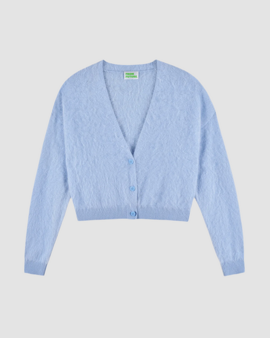 Cardigan Brushed Baby Blue