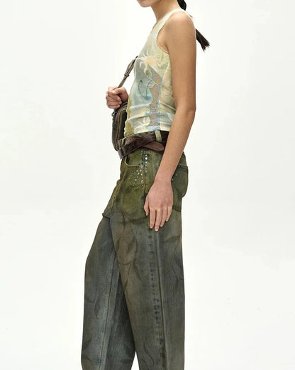 Tank Top Fish & Butterfly Multi