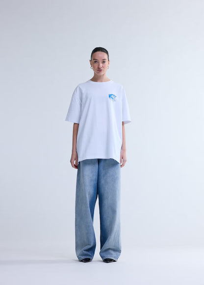 T-shirt Beach Sign White