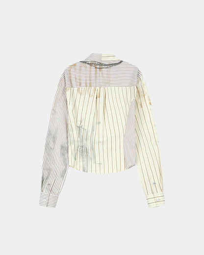 Shirt Necklace & Choker Beige