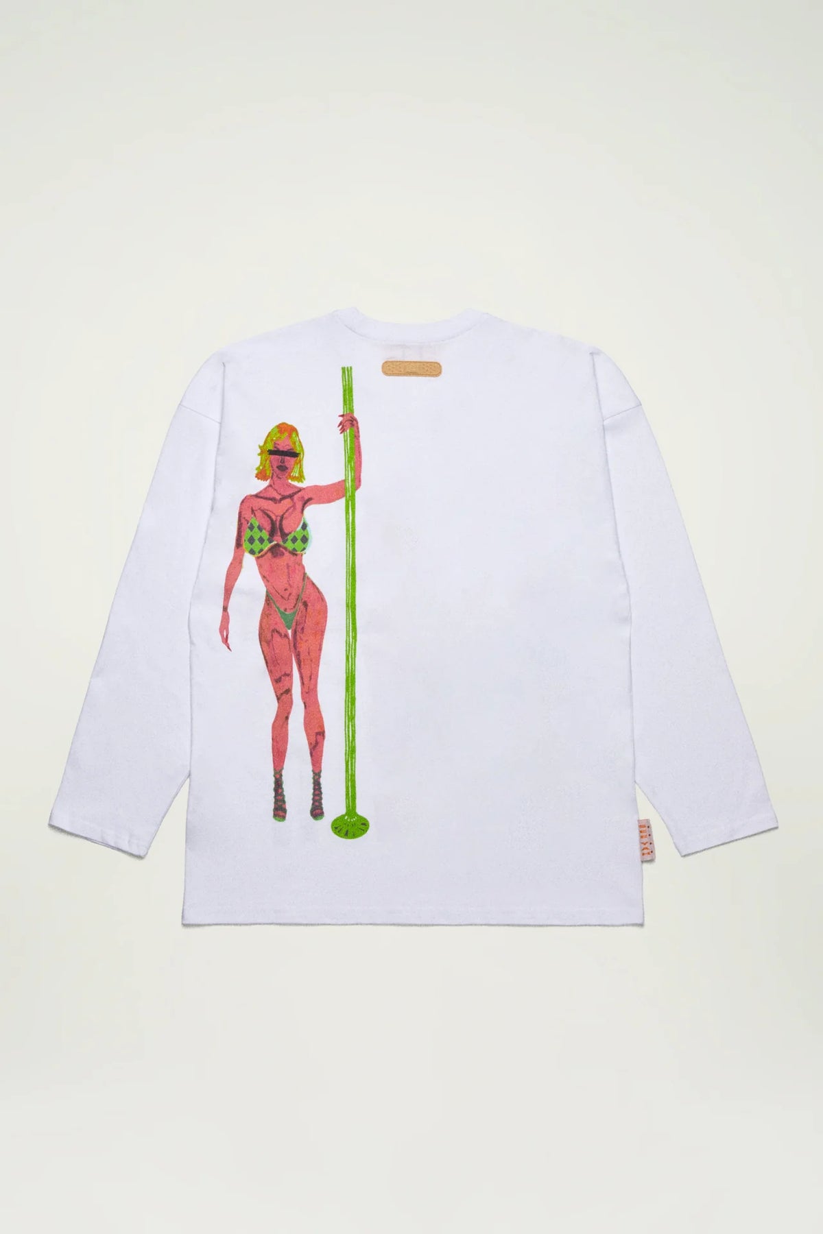 T-shirt Lap Dance Longsleeve White