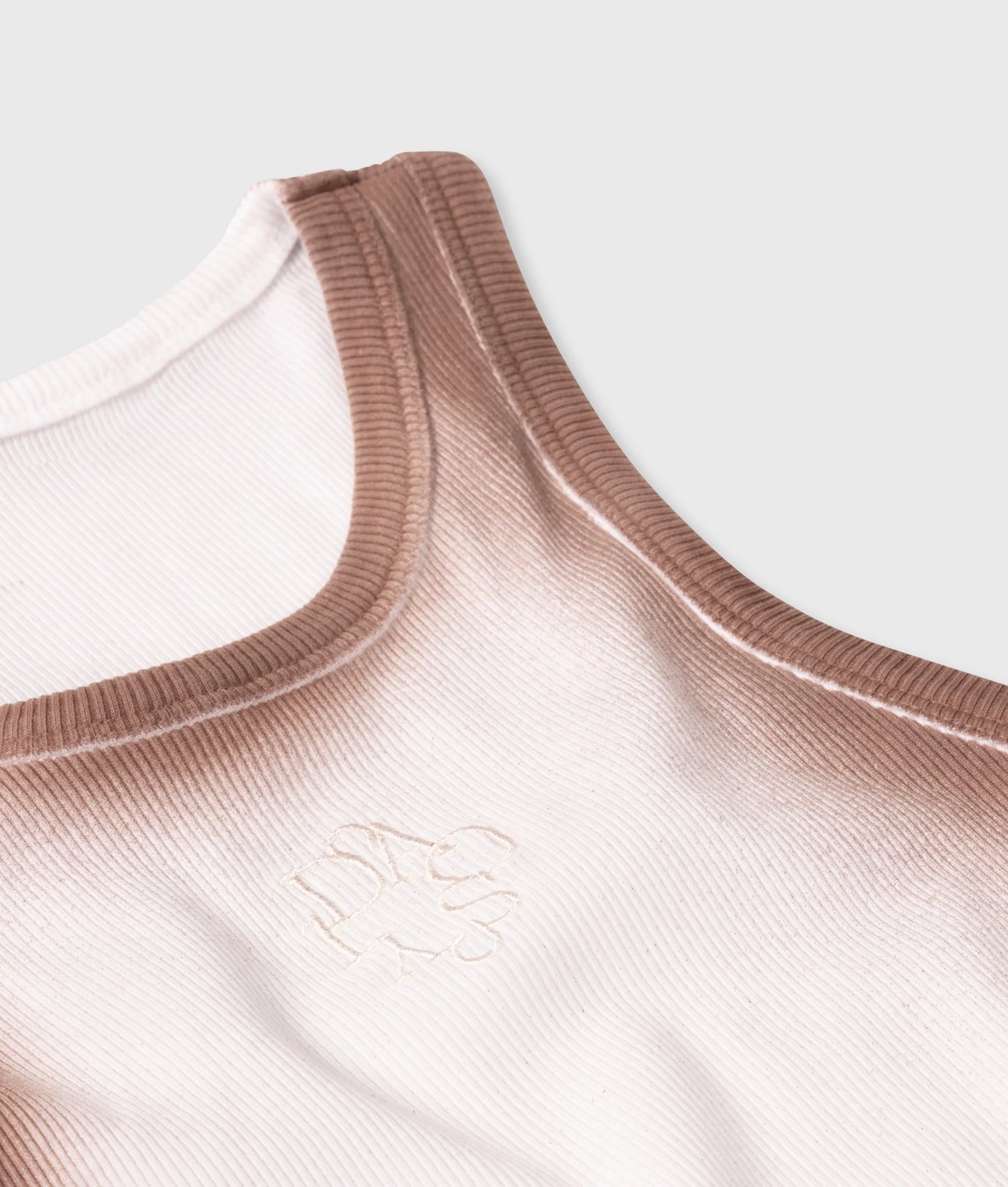 Tank Top Spray Rib White