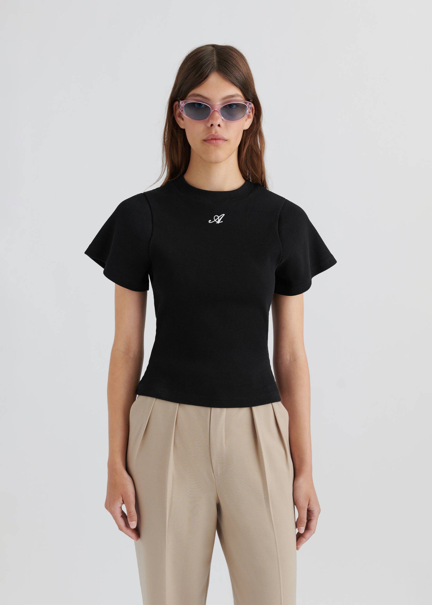 T-shirt Script Black