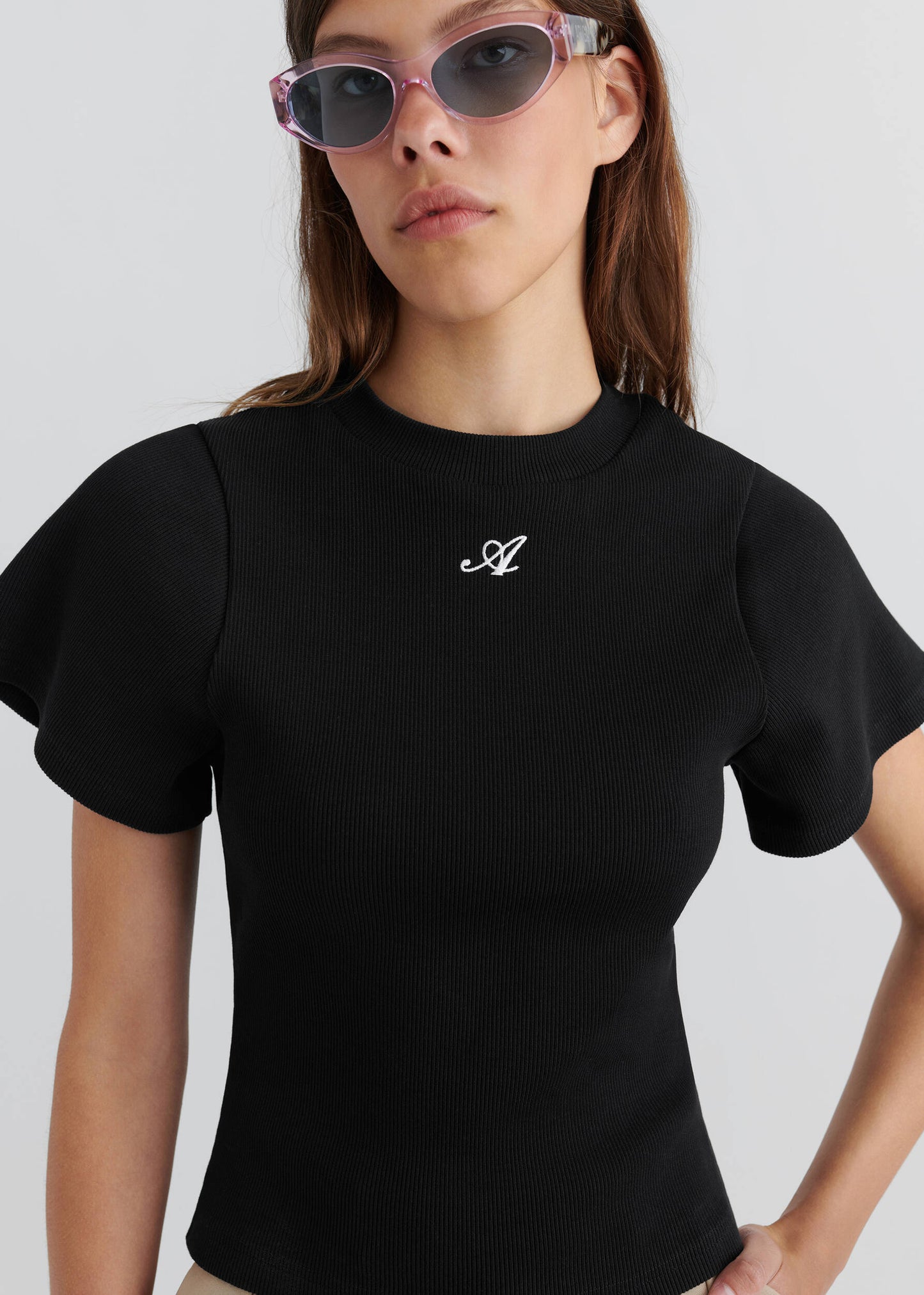 T-shirt Script Black