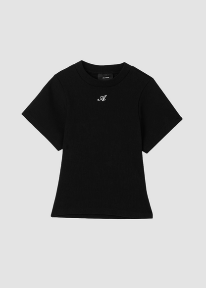 T-shirt Script Black