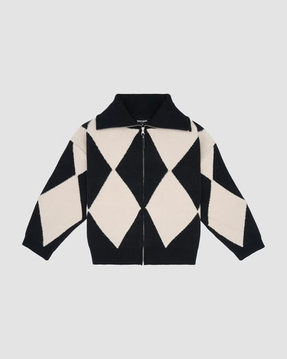 Jacket Yaman Knit Black/Gray