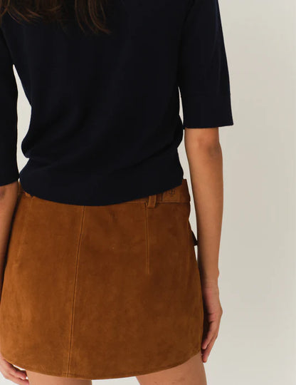 Skirt Suede Mini Acorn Brown