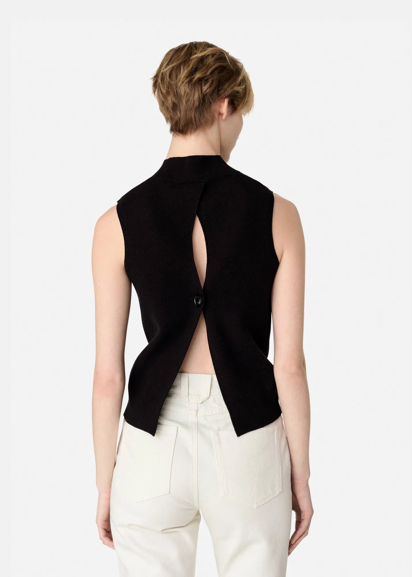 Top June Mock-Neck - černá